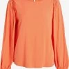 Vila Blouseshirts Blouse Dames Oranje