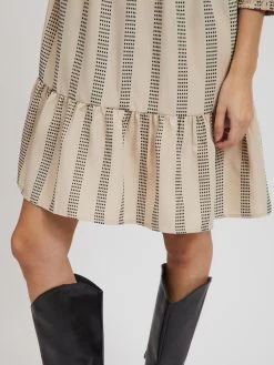 Vila Mini Jurken Jurk Etna Dames Beige -Vila ce291a68b9abdfa148ef02ea85a47f36