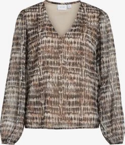 Vila Blouseshirts Blouse Falia Dames Bruin / Mokka