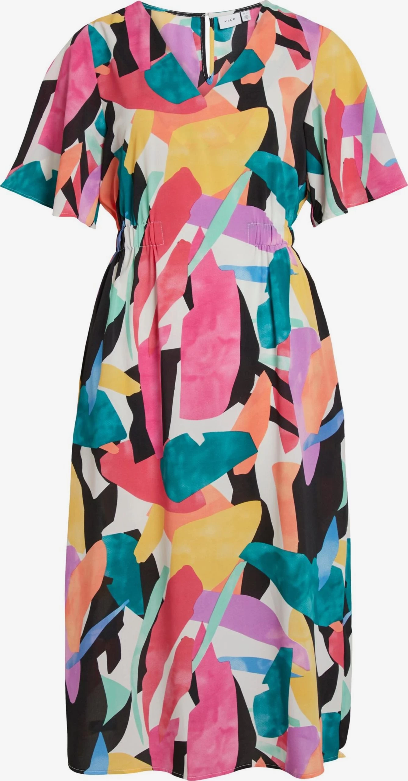 Vila Midi Jurken Jurk Baila Dames Gemengde Kleuren 3 Vila Midi Jurken Jurk Baila Dames Gemengde Kleuren