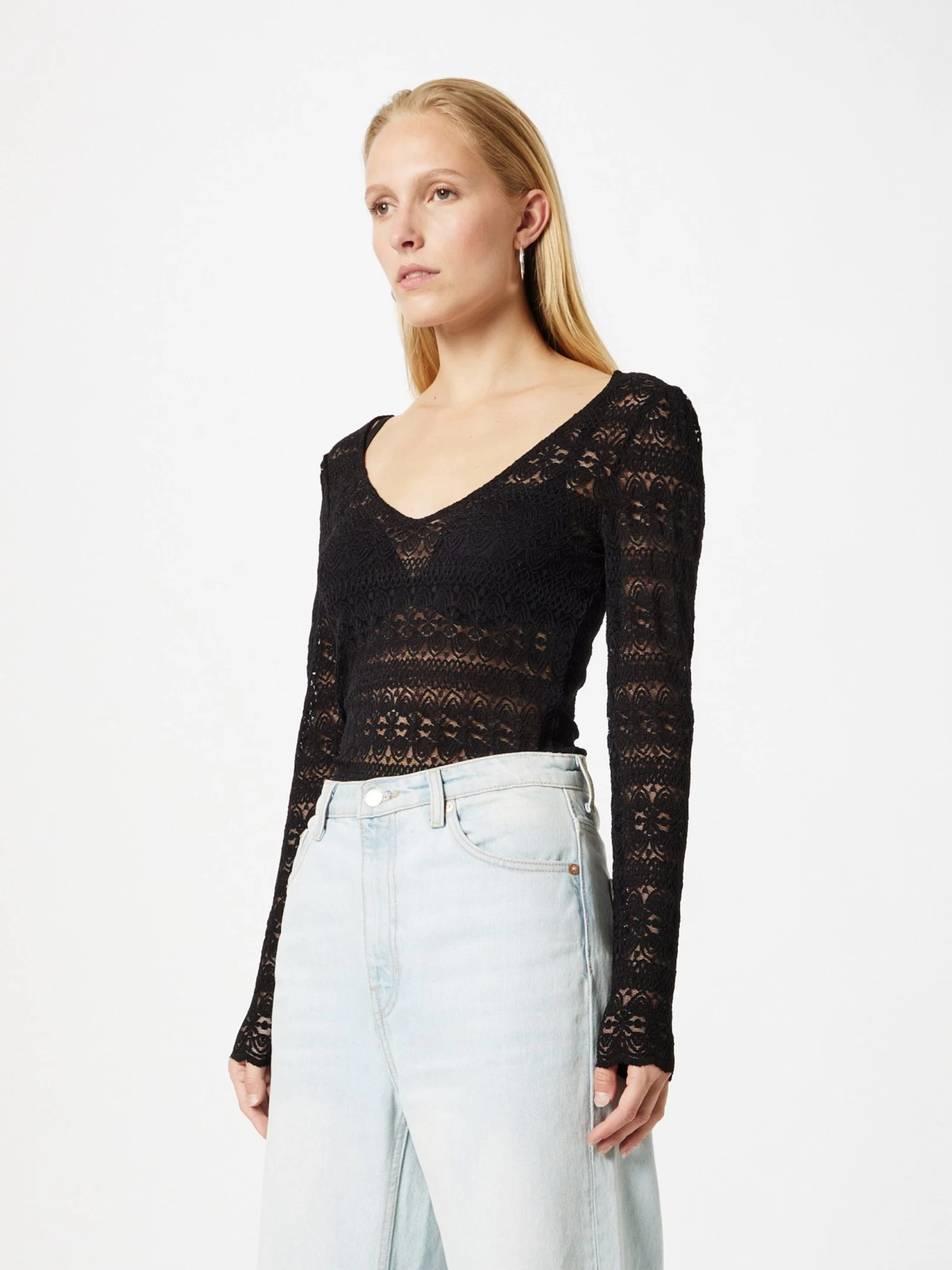 Vila Longsleeves Shirt CHIKKA Dames Zwart 5 Vila Longsleeves Shirt CHIKKA Dames Zwart - Afbeelding 3