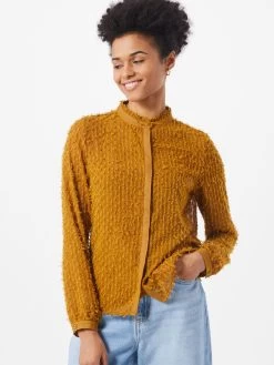 Vila Overhemden Blouse Dames Mosterd -Vila d015668fab6469ce9a3642b090d4dd0e
