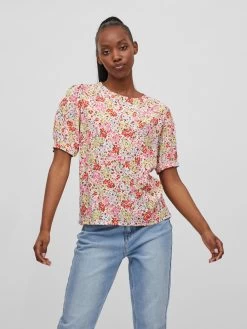 Vila Blouses Met Korte Mouw Blouse KIKKI Dames Gemengde Kleuren -Vila d0da9e81eed29a72bb11b5ea091cc668