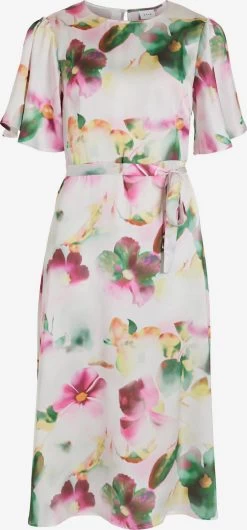 Vila Midi Jurken Jurk ALAN Dames Wit