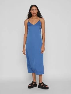 Vila Midi Jurken Jurk Dames Blauw 8 Vila Midi Jurken Jurk Dames Blauw -Vila d172913e49f52020784c18d9fee0d8f3