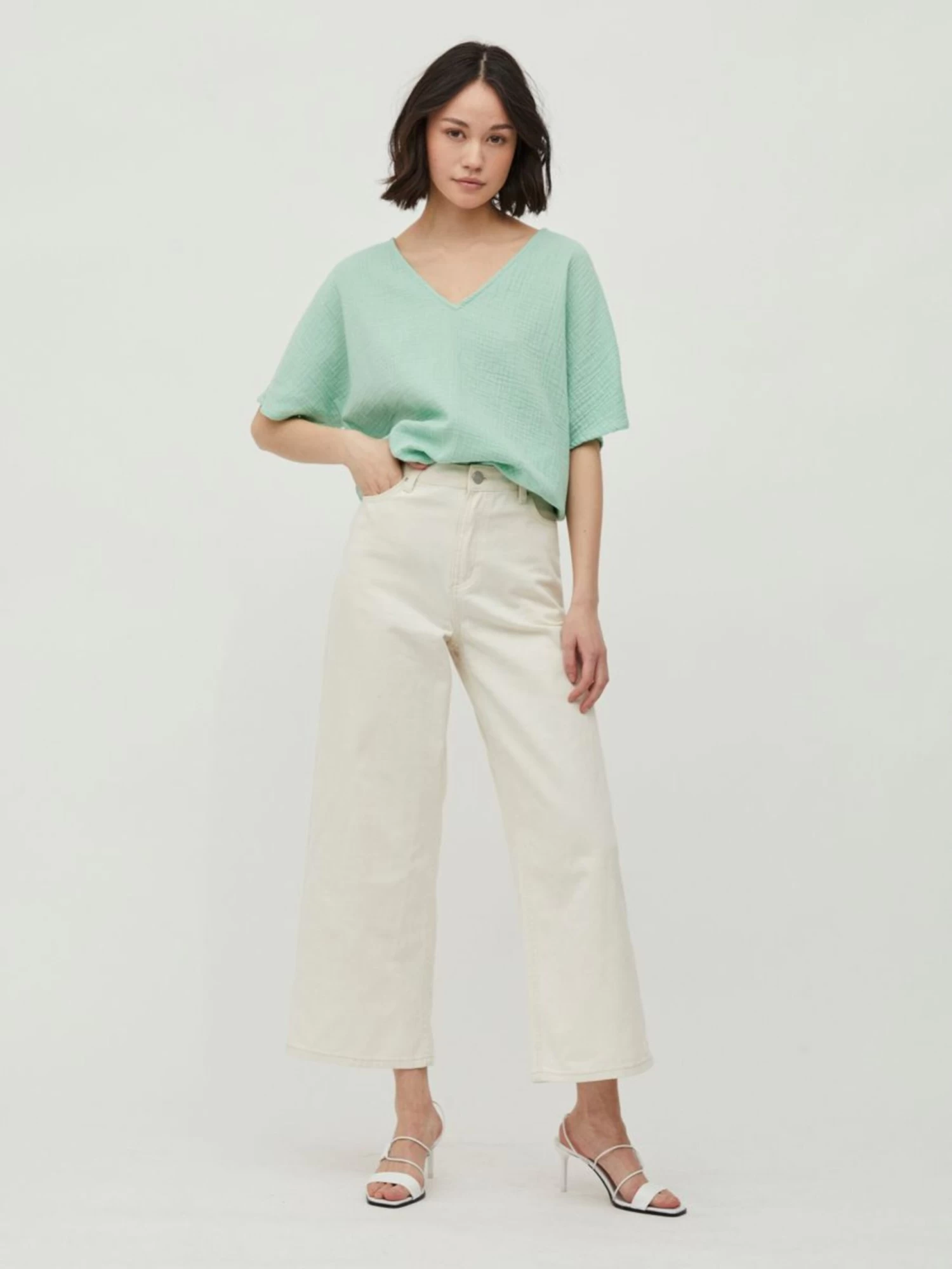 Vila T-shirts Shirt Dames Groen 7 Vila T-shirts Shirt Dames Groen - Afbeelding 5