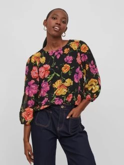 Vila Blouses Met Korte Mouw Blouse Dames Zwart 10 Vila Blouses Met Korte Mouw Blouse Dames Zwart -Vila d219cf90c2e91b6d0e971b53a9ee1cd9