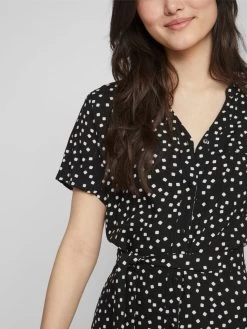 Vila Blousejurken Blousejurk Dames Zwart -Vila d21d4f047218d53124915542dbd345bc