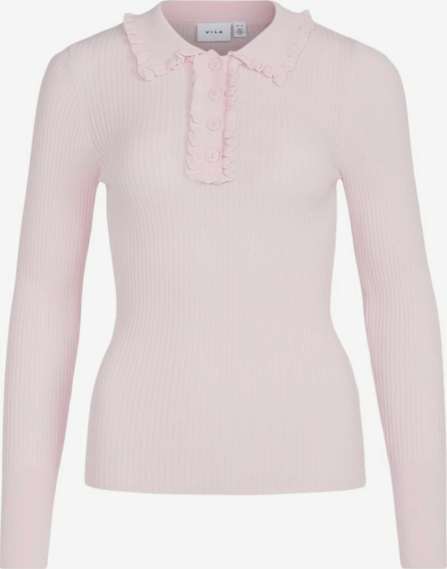 Vila Polos Shirt Dames Pastelroze 3 Vila Polos Shirt Dames Pastelroze