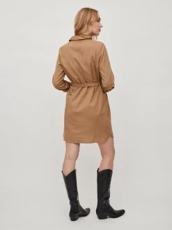 Vila Blousejurken Blousejurk Dames Lichtbruin 13 Vila Blousejurken Blousejurk Dames Lichtbruin -Vila d401f04b6a44e975eba55a95c680c7d5