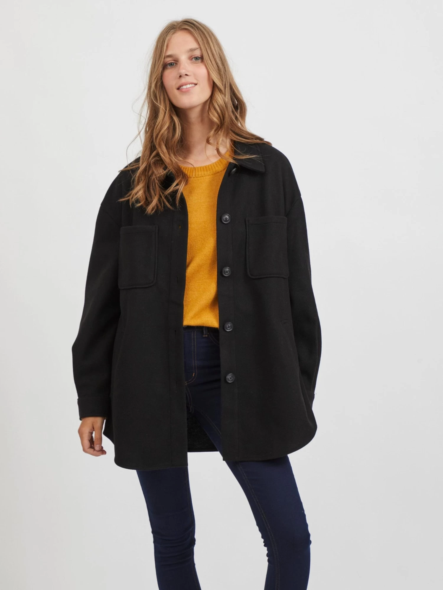 Vila Tussenjassen Tussenjas Kimmi Dames Zwart 4 Vila Tussenjassen Tussenjas Kimmi Dames Zwart - Afbeelding 2