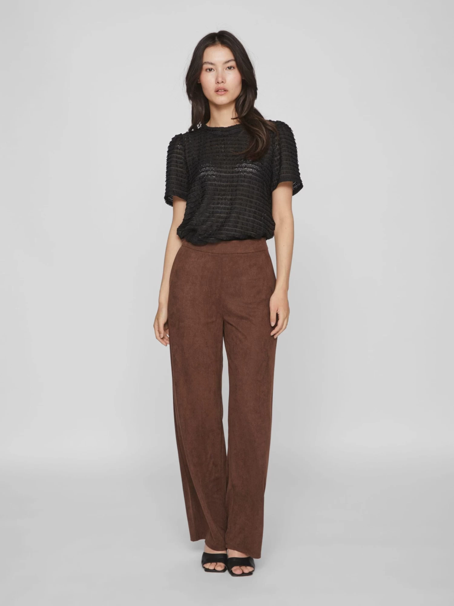 Vila T-shirts Shirt Dames Zwart 7 Vila T-shirts Shirt Dames Zwart - Afbeelding 5