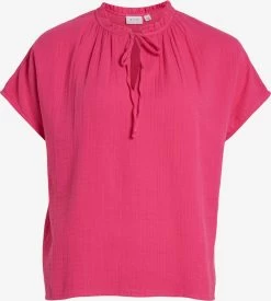 Vila Blouses Met Korte Mouw Blouse Lania Dames Pink