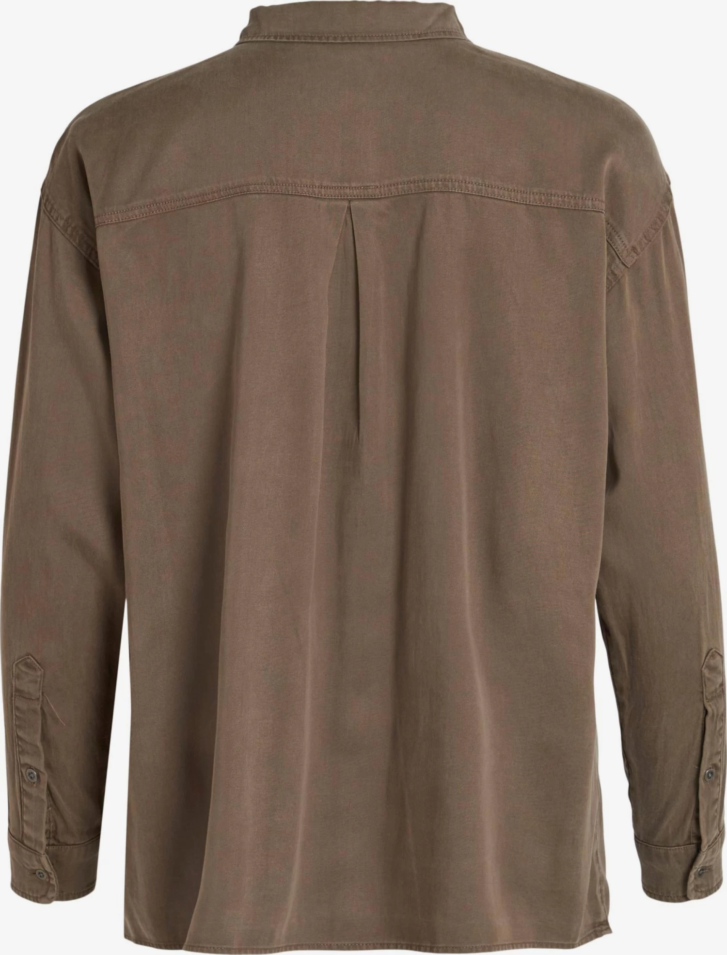 Vila Overhemden Blouse Bista Dames Olijfgroen 4 Vila Overhemden Blouse Bista Dames Olijfgroen - Afbeelding 2