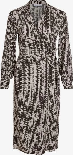 Vila Midi Jurken Jurk BANA Dames Zwart