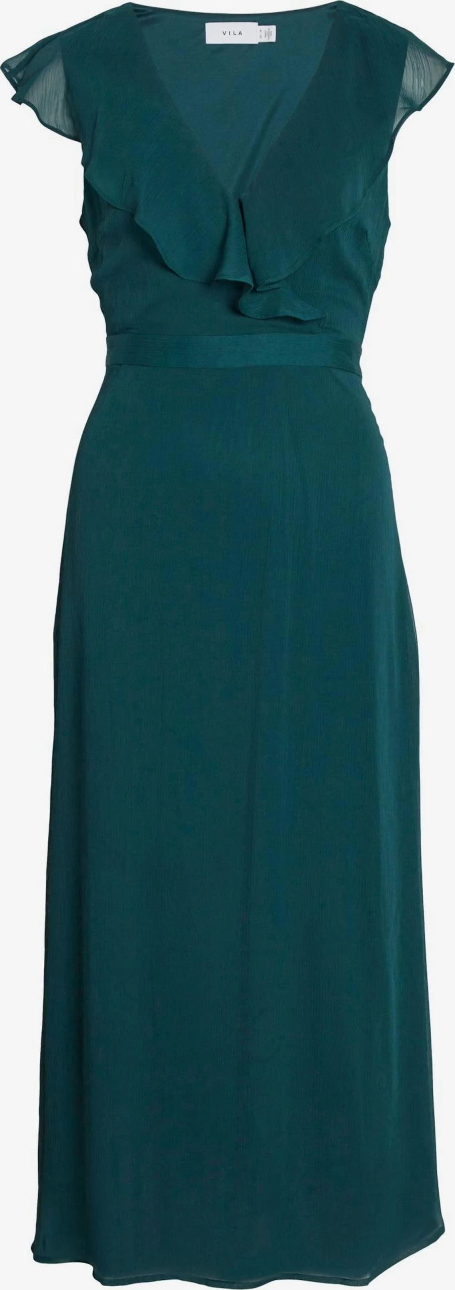 Vila Maxi Jurken Jurk Rilla Dames Donkergroen