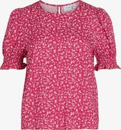 Vila Blouses Met Korte Mouw Blouse SUN Dames Pink