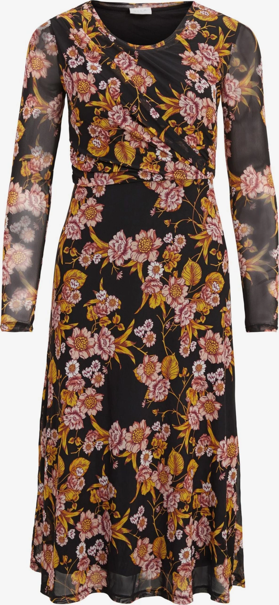 Vila Midi Jurken Jurk Gorgeous Dames Zwart 3 Vila Midi Jurken Jurk Gorgeous Dames Zwart