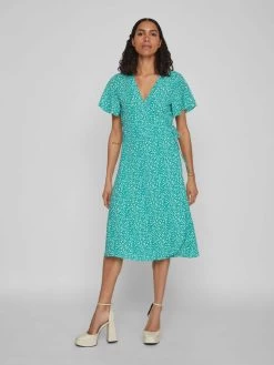 Vila Midi Jurken Jurk Dames Groen / Jade Groen 12 Vila Midi Jurken Jurk Dames Groen / Jade Groen -Vila d5dc5f7e8b44e41280b6c6f262ed21b4