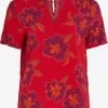Vila Blouses Met Korte Mouw Blouse Naja Dames Vuurrood -Vila d5e24133df066e6d469eccf5d255684f