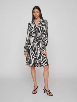 Vila Blousejurken Blousejurk FINI Dames Zwart -Vila d63ac6b8f560ede914c46195e4435205