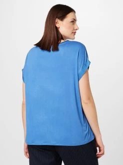 Blouses Met Korte Mouw Blouse VIELLETTE Dames Blauw -Vila d66523135f26c9003a51503cb6897b15