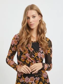 Vila Midi Jurken Jurk Gorgeous Dames Zwart 14 Vila Midi Jurken Jurk Gorgeous Dames Zwart -Vila d69593377326a80ae46f85eeee730f89