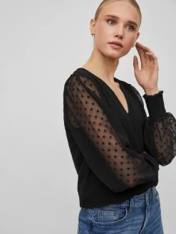 Vila Blouseshirts Blouse Linneas Dames Zwart -Vila d69d1ef13a4337207a6f2e13e45aa4e2