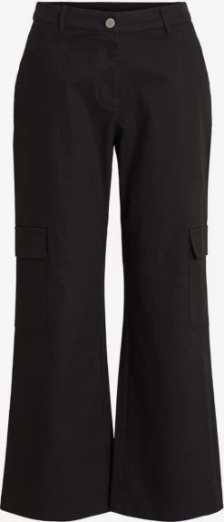 Vila Jeans Wide Leg Cargojeans Dames Zwart
