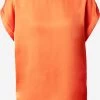 Vila T-shirts Shirt Viellette Dames Oranjerood