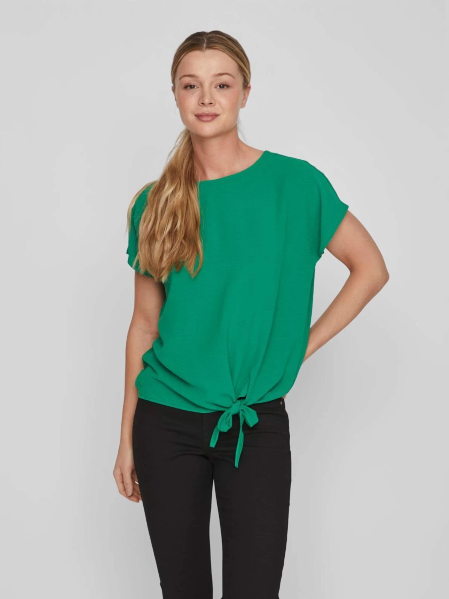 Vila T-shirts Shirt Dames Groen 5 Vila T-shirts Shirt Dames Groen - Afbeelding 3