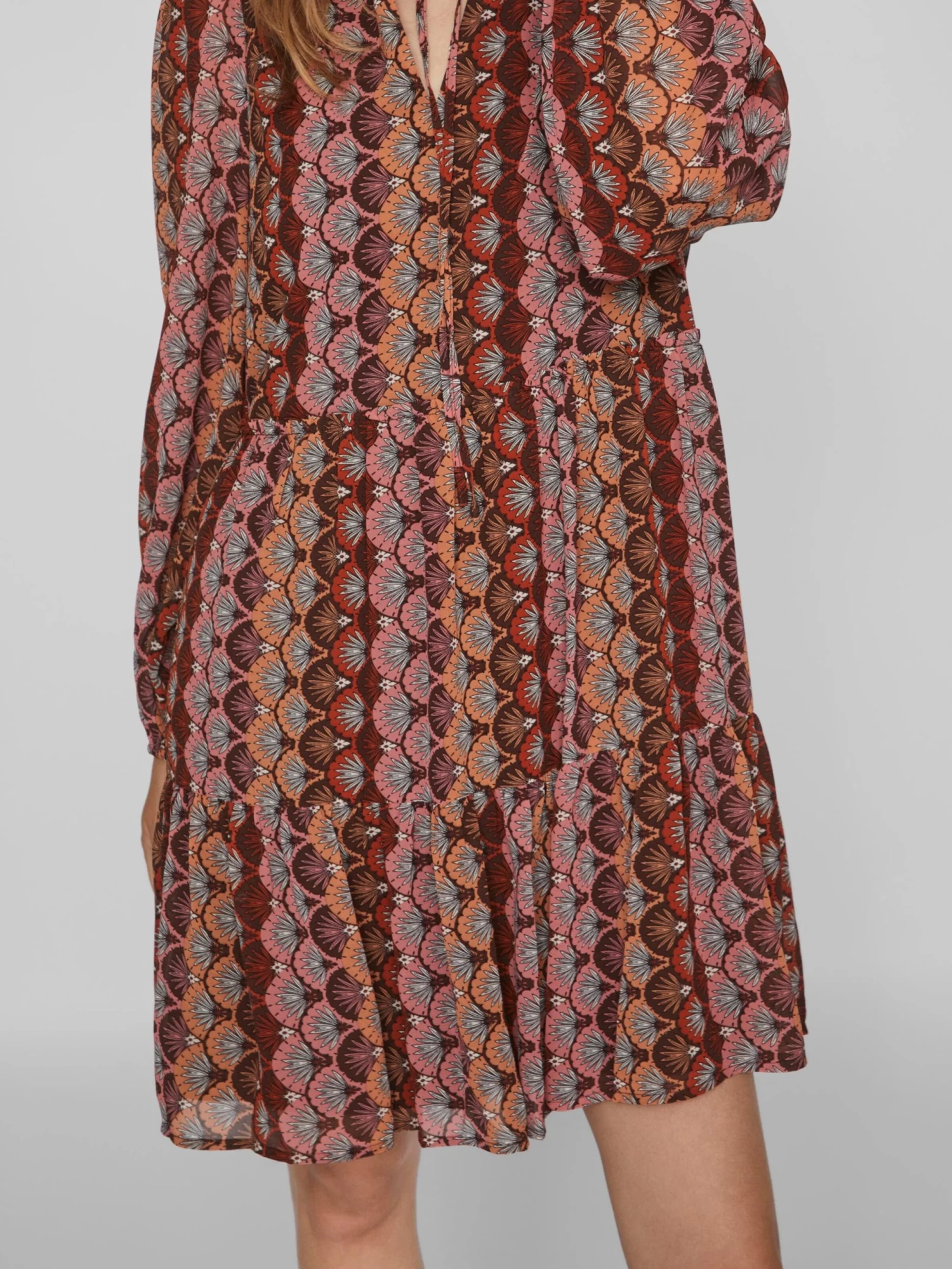 Vila Mini Jurken Jurk Josefina Dames Rood / Wijnrood 7 Vila Mini Jurken Jurk Josefina Dames Rood / Wijnrood - Afbeelding 5