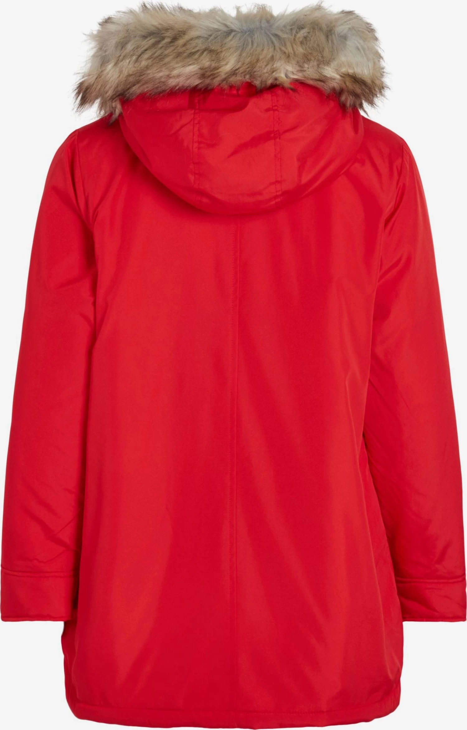 Vila Winterjassen Winterjas Loui Dames Rood 4 Vila Winterjassen Winterjas Loui Dames Rood - Afbeelding 2