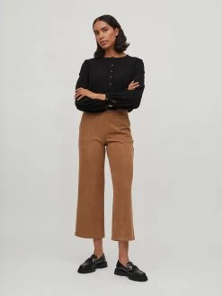 Vila Kanten Blouses Blouse Theo Dames Zwart -Vila d8107e202d1b64f6c496b741b87e4f99