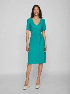 Vila Mini Jurken Jurk PLISA Dames Jade Groen -Vila d82f761b7023d54ef6d5aaeec8702a7c