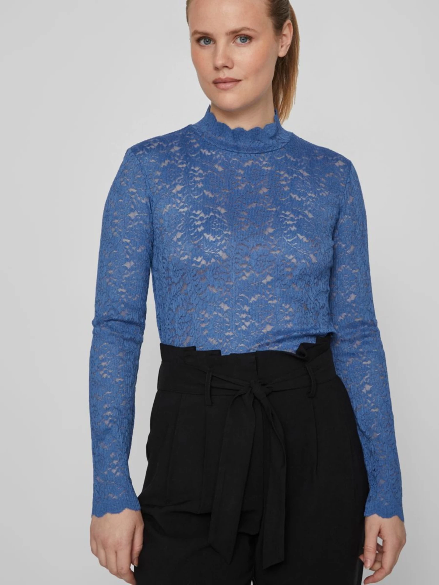 Vila Longsleeves Shirt Blondy Dames Azuur 8 Vila Longsleeves Shirt Blondy Dames Azuur - Afbeelding 6