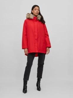 Vila Winterjassen Winterjas Loui Dames Rood 8 Vila Winterjassen Winterjas Loui Dames Rood -Vila d87f2ee3c833fa488c4d2be04b03f8ca
