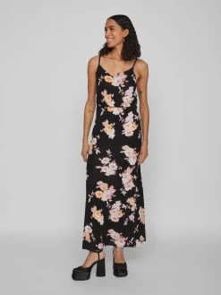 Jerseyjurken Jurk KAMI Dames Zwart 11 Jerseyjurken Jurk KAMI Dames Zwart -Vila d94ed8a95185bd6c19f0679c1ade8fa4