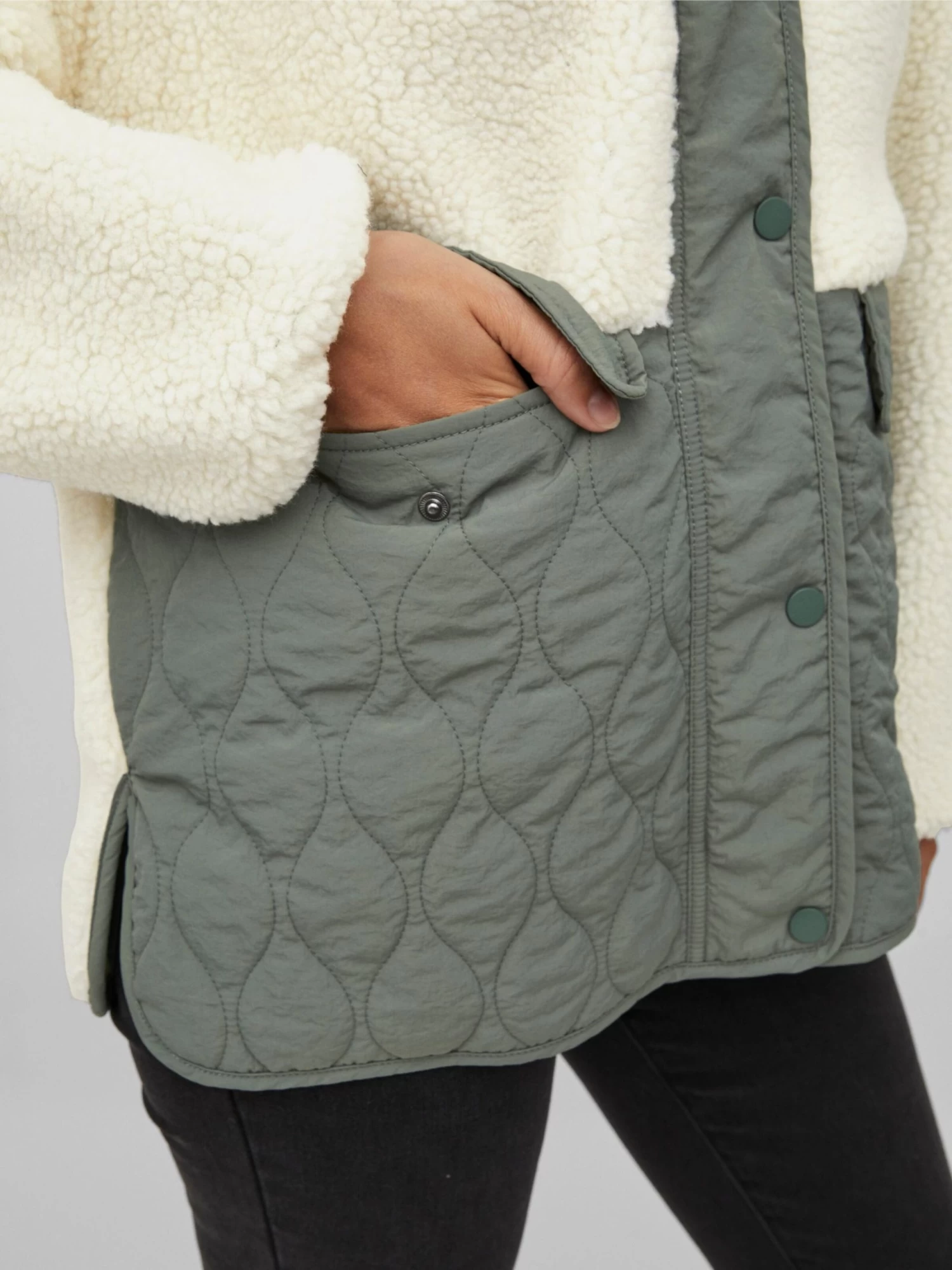 Vila Tussenjassen Tussenjas Adita Dames Crème 8 Vila Tussenjassen Tussenjas Adita Dames Crème - Afbeelding 6