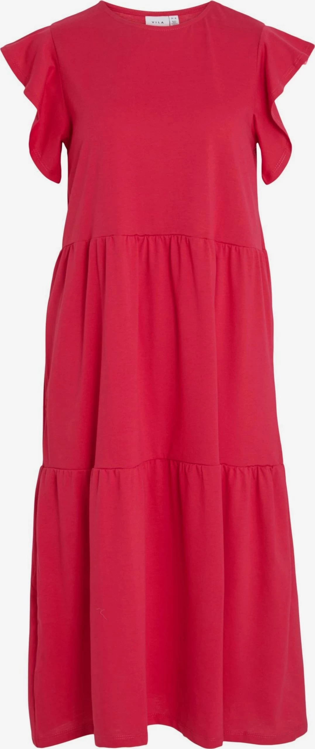 Vila Maxi Jurken Jurk Dames Rood