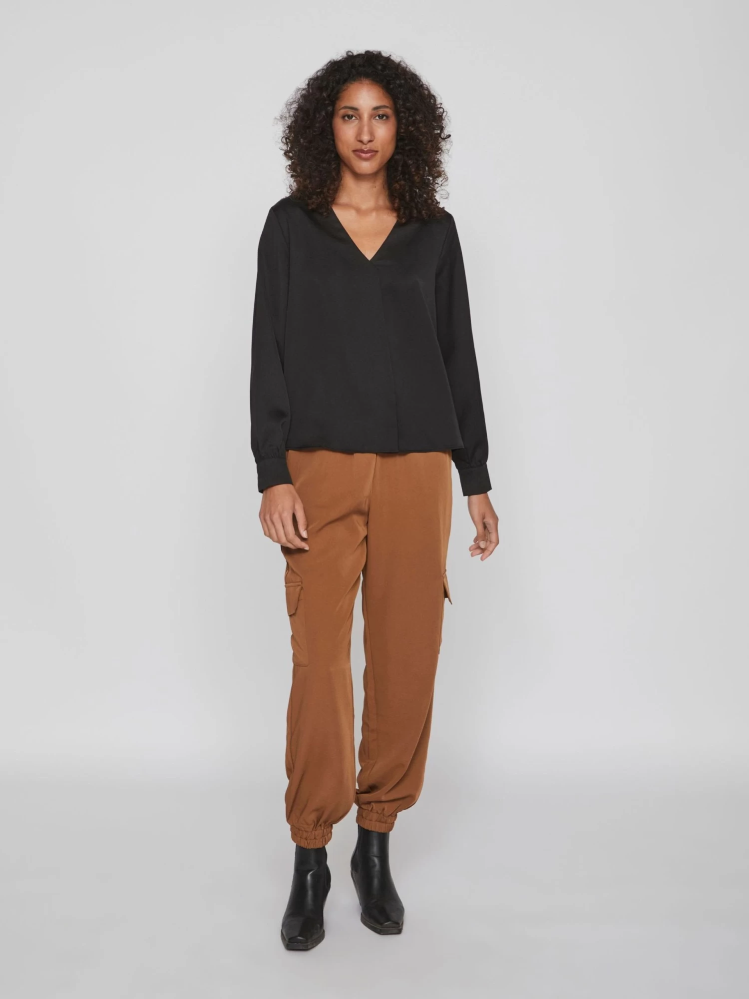 Vila Blouseshirts Blouse Dames Zwart 8 Vila Blouseshirts Blouse Dames Zwart - Afbeelding 6