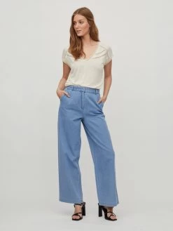 Vila T-shirts Shirt Noel Dames Crème -Vila dca939a1fc0f3258c82de7595e074e41