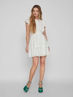 Vila Mini Jurken Jurk Adara Dames Natuurwit 10 Vila Mini Jurken Jurk Adara Dames Natuurwit -Vila dcce15963360c76cb84e867bbd5e4b99