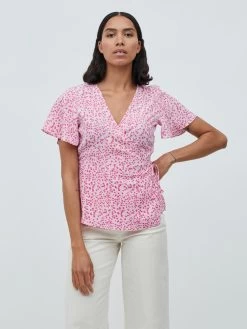 Vila Blouses Met Korte Mouw Blouse Lovie Dames Rosa -Vila dcf6c9a9d03b20b81d8d582faccb5a43
