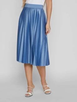 Midi Rokken Rok Dames Blauw -Vila ddcb02851a4c50e7496ac9665435c1db