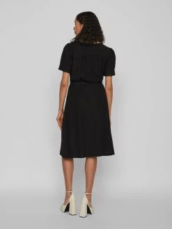 Vila Blousejurken Blousejurk Dames Zwart -Vila dede3bb72c5a395e8b9cb19a72e40b7b