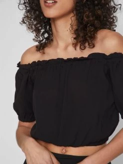 Vila Crop Tops Top Dames Zwart 15 Vila Crop Tops Top Dames Zwart -Vila df28a4012e3b4687b1f7b91022d6a1d2