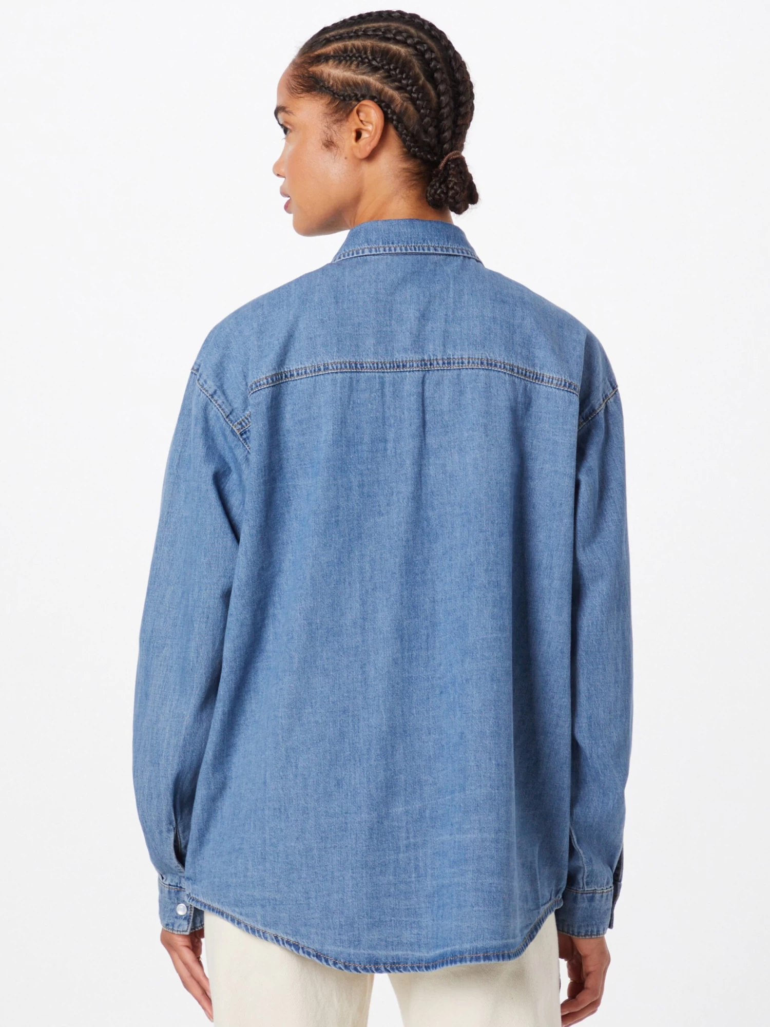 Vila Spijkerblouses Blouse Ninas Dames Blauw 8 Vila Spijkerblouses Blouse Ninas Dames Blauw - Afbeelding 6