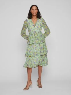 Vila Midi Jurken Jurk Paus Dames Lichtgroen / Donkergroen 11 Vila Midi Jurken Jurk Paus Dames Lichtgroen / Donkergroen -Vila e0b8f5893f913d612bbaff52a726fe83