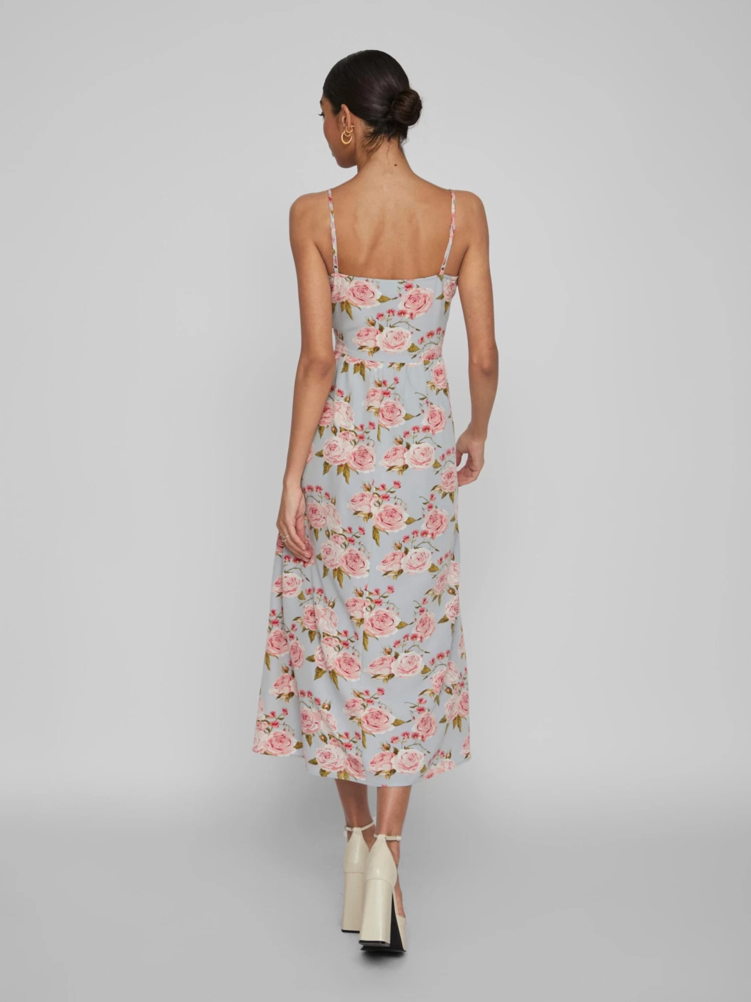 Vila Midi Jurken Jurk Tanja Dames Lichtblauw 7 Vila Midi Jurken Jurk Tanja Dames Lichtblauw - Afbeelding 5